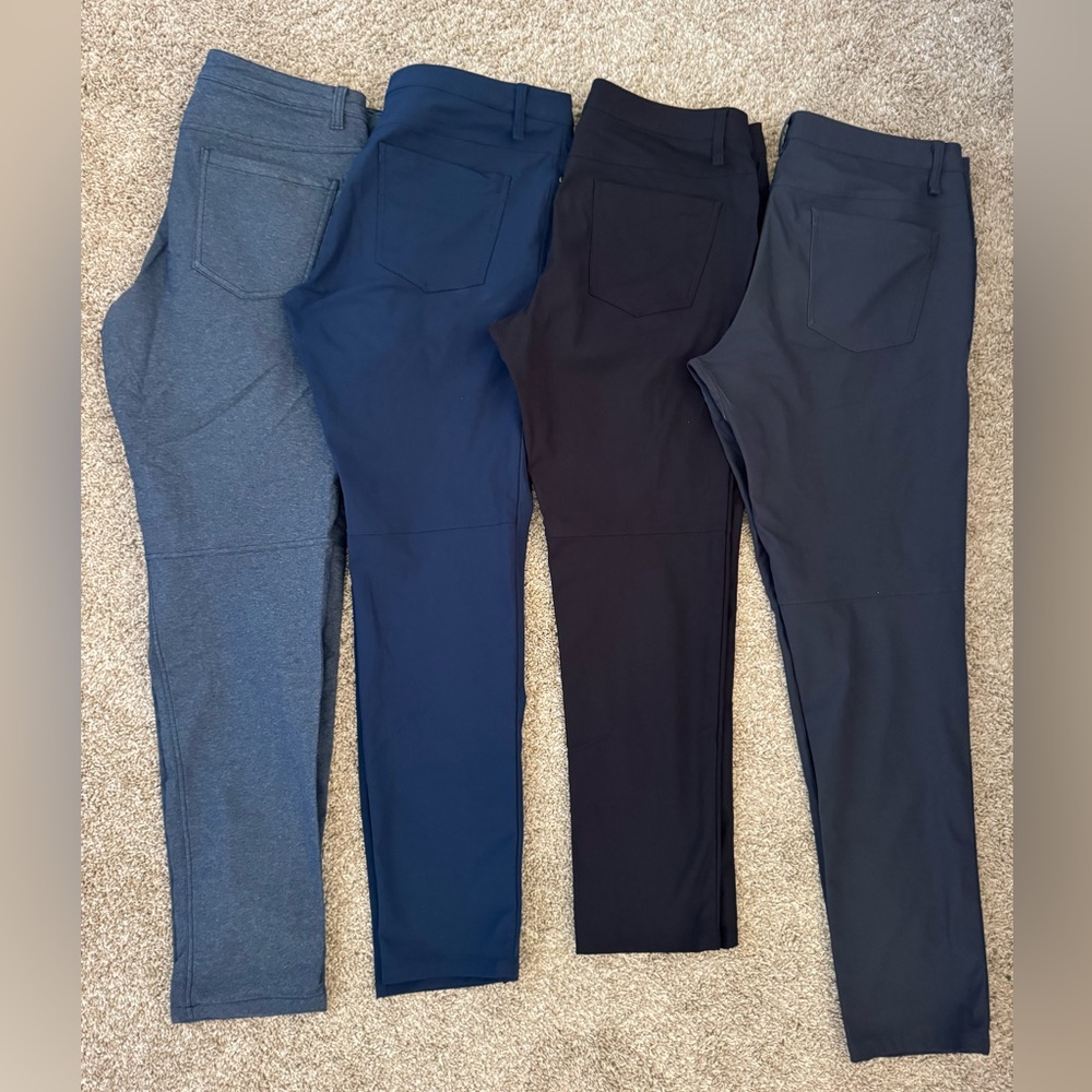 lululemon athletica Men's Pants - Blue, Black, Gray